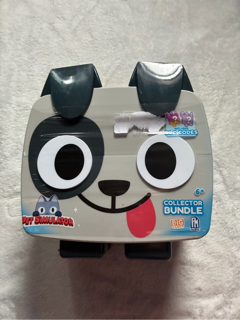 Pet Simulator Collector Bundle Hard Case - Grey & Black Puppy Design